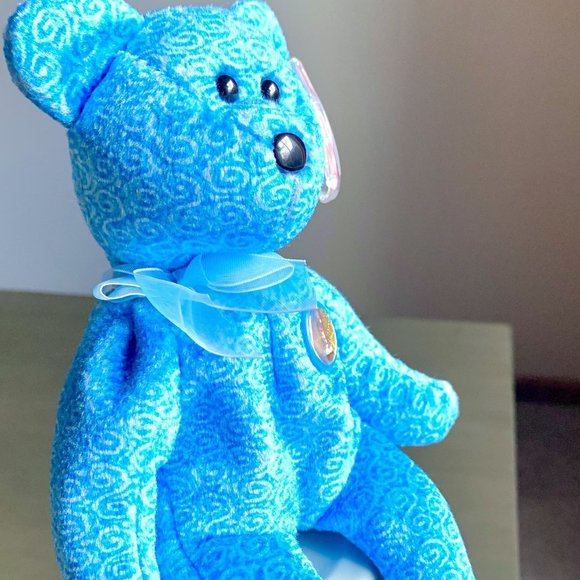 2001 4373 Classy 'The People's Beanie' Retired Teddy Bear Ty Beanie Baby MWMT - Picture 4 of 8
